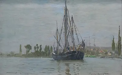 Anchored Chasse-Marée Claude Monet